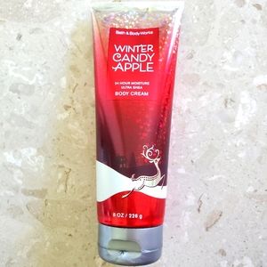 Brand new FULL SIZE Winter Candy Apple Body Cream lotion Bath & Body Works